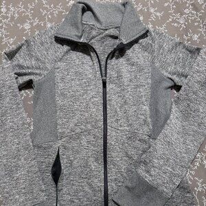 Champion Full ZIp Cardio Jacket (Heather Gray, XS)